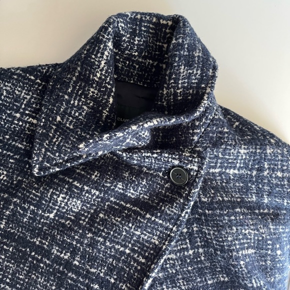 NWOT Club Monaco Textured Belted Coat - Picture 12 of 16